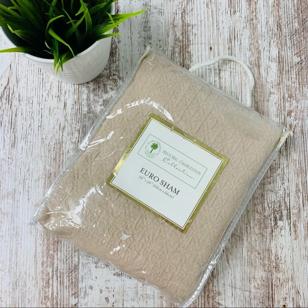 King Charles Matelasse Birch Beige Euro Sham 26